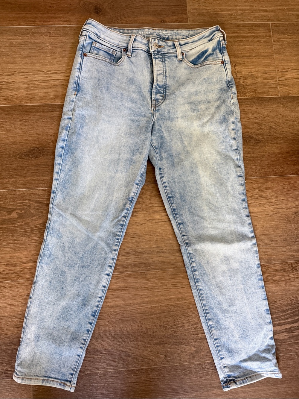 Old Navy Light Blue Slim Straight Jeans